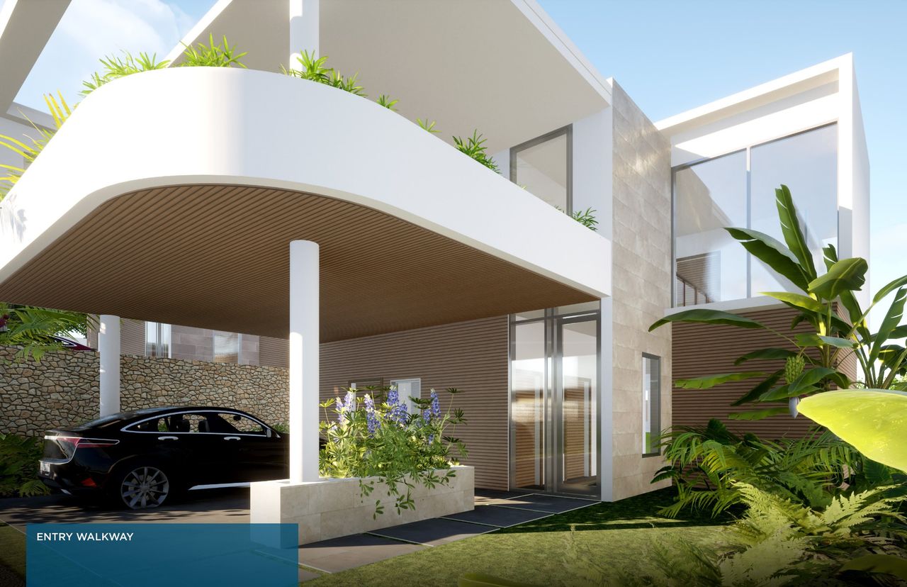 Ursa Minor Residential Development — render — entry walkway
